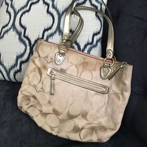 Authentic Coach Monogram Handbag